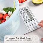 Greater Goods Nutrition Food Scale for Meal Planning and Portion Control with Food Code Booklet & App (Non-Connected, Non-Backlit Model)
