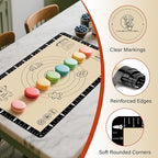 Silicone Baking Mat with Recipes, Silicone Mat for Baking Macaron, Bread, Pizza, Surdough, Silicone Baking Mat with Measurement, Non Stick Pastry Mat for Dough Rolling