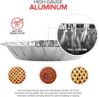 Stock Your Home 6 Inch Aluminum Foil Pie Pans (50 Count) – Disposable & Recyclable Mini Tins for Bakeries, Cafes, Restaurants – Durable Pans for Baking, Fruit Tarts, and Quiche