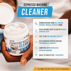 ACTIVE Espresso Machine Cleaning Tablets Descaling - 120 Tabs | Compatible with Breville Barista Express, Gaggia, Delonghi, Jura, Philips | Expresso Maker Backflush Oil Remover Solution Clean Tablet