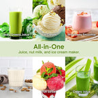 Juicer Machines,Fretta Cold Press Juicer Machines with American-Sourced PCTG Material,Fit Whole Fruits & Vegetables,Easy to Clean,Truly BPA-Free,Silver