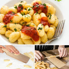 Pasta Making Tools 9 Pcs with Pasta Drying Rack, Threaded Rolling Pin, 2 Rolling Pins, Gnocchi Board, Dough Cutter, Wheel Cutter, 2 Ravioli Stamps,Pasta Making Kit Accessories for Home