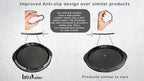 Chicken breast shredder tool twist, manual meat shredder for pork, beef, and even salads, ergonomic handles and built in non-slip solution, removable middle tray improves usability