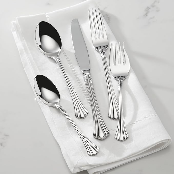 Reed & Barton 1800 5Pc Flatware Place Setting, 5 Piece, Silver