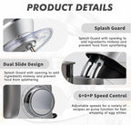 Kitchen in the box Stand Mixer, 900W 7.5QT Kitchen Electric Mixer, 6-Speed Tilt-Head Food Mixer for Baking with Dough Hook,Wire Whip,Beater (Silver)