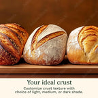 Cuisinart Bread Maker Machine, Stainless Steel Convection Bread Machine with 16 Menu Options, 3 Loaf Sizes Up to 2 Lb., 3 Crust Colors, Includes Measuring Cup, Spoon & Kneading Hook, CBK-210