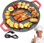 Indoor Grills Electric Smokeless – Nonstick Electric Griddle for Indoor Use, Fast-Heating Compact & Versatile Cooking for Steaks, Pancakes, and BBQ (15.7inch)(11.8in)
