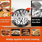 Chicken Shredder Tool Twist Pro - Large Meat Shredder for Chicken Breast, Pulled Pork, Beef with Upgraded Stainless Steel Spikes Wall Mounted Design BPA-Free Kitchen Essentials Gadgets (Orange/Black)