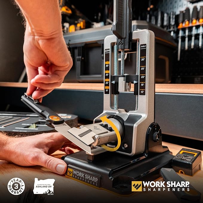 Work Sharp Professional Precision Adjust Elite Knife Sharpener Kit, Sharpen Every Knife You Own