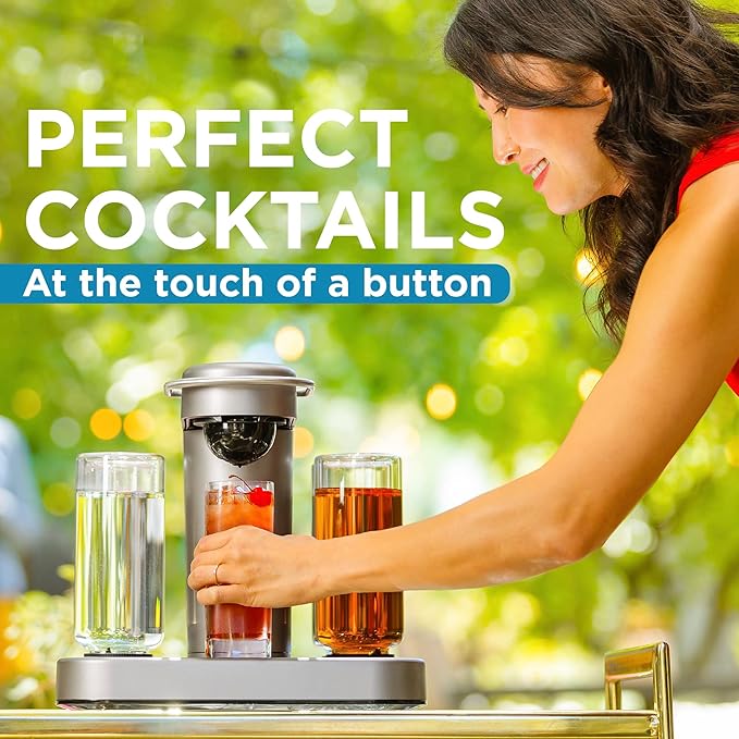 Bartesian Premium Cocktail and Margarita Machine for The Home Bar with Push-Button Simplicity and an Easy to Clean Design (55300)