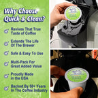Quick & Clean [12-Pack] Keurig Cleaning Pods - K Cup Cleaner Pod For Keurig - 2.0 Coffee Machine Compatible, Removes Stains, Non-Toxic and Eco-Friendly