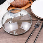 Antrader Tempered Glass Lid,9" Glass Covers for Pots,Pans and Skillets,1Set,Clear