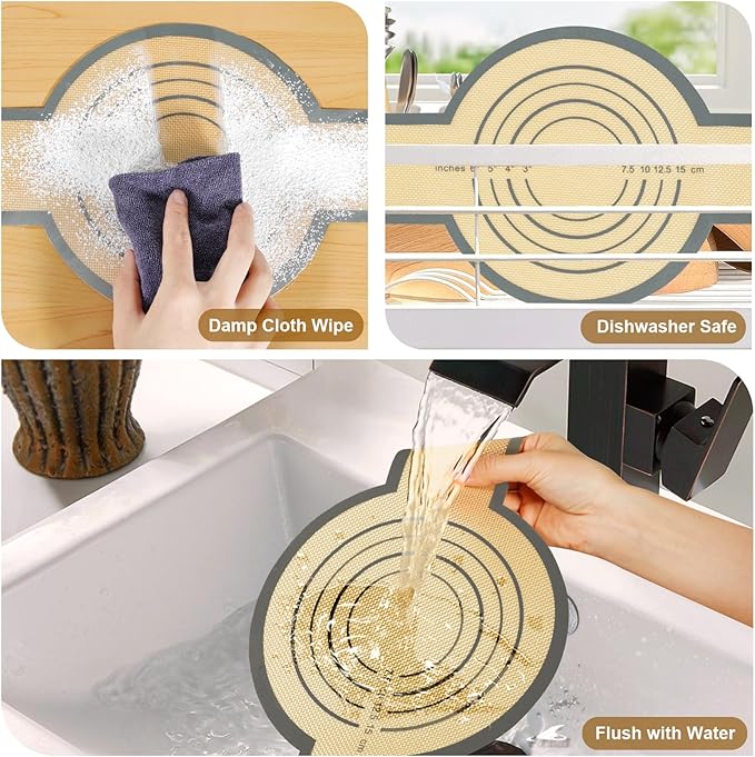 11-Piece Measuring Cups and Spoons Set with Stackable Measuring Cup, Lid, and Silicone Bread Sling(Grey), Unique Kitchen Gadgets for Baking and Cooking, BPA-Free, Dishwasher Safe