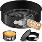 USLAI Springform Pan, 4/6/7/8/9/10 Inch Nonstick Cheesecake Pan with Removable Bottom, Easy to Clean, Ideal for Baking Cakes, Pies and Quiches - 6 Inch