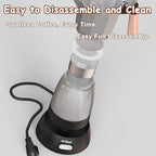 Electric Espresso Coffee Maker, Italian Coffee Pot, Electric Moka Pot, Cuban Coffee Maker, Portable Cafeteras Electricas Espresso Makers with Detachable Base 3 or 6 Cup (Grey)