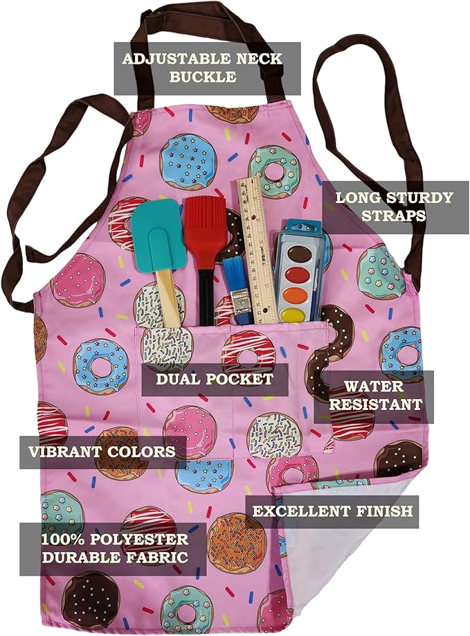Kids Apron - cooking, gardening, artist, painting, cleaning, baking, pottery, chef, kitchen - gift boys, girls