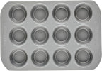 Farberware 12-c. Nonstick Nonstick Bakeware Muffin Pan, Gray
