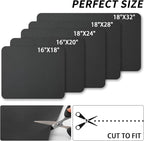 HotLive Dish Drying Mat for Kitchen Counter, Heat Resistant Drainer Mats with Non-slip Rubber Backed, Hide Stain Kitchen Super Absorbent Draining Mat, Easy to Clean Dish Rack Pad, Black 18"x32"