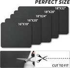 HotLive Dish Drying Mat for Kitchen Counter, Heat Resistant Drainer Mats with Non-slip Rubber Backed, Hide Stain Kitchen Super Absorbent Draining Mat, Easy to Clean Dish Rack Pad, Black 18"x24"