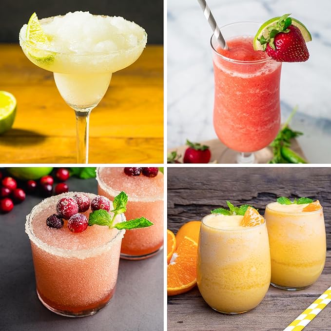 Nostalgia Retro 40-Ounce Frozen Beverage Station - Slushie Machine and Ice Shaver with Automatic Mixing for Soda, Cocktails and Margaritas - Easy & Safe Use - Red
