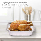 Stock Your Home 9x13 Aluminum Pans (40 Pack) - Disposable and Recyclable Foil Trays - Half Size Steam Table Deep Pans - Tin Foils for Cooking, Heating, Storing, Prepping Food