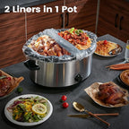 Slow Cooker Liners, Hotensil 13"x 21" 10 Count Cooking Bags Large Size Disposable Pot Liner, Fit 3QT to 8.5QT for Slow Cooker Cooking Trays, Multi-Purpose Durable Liners Plastic Bags, BPA Free