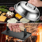 ROMANTICIST 29PCS Griddle Accessories Set - Flat Top Teppanyaki Spatula Set with Scraper, Basting Cover for Camp Chef- Home Cooking Griddle and Outdoor BBQ Gifts for Christmas