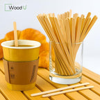 Disposable Coffee Stir Sticks 5.5” 1000 pcs - Eco friendly Round Edge Wooden Coffee Stirrers