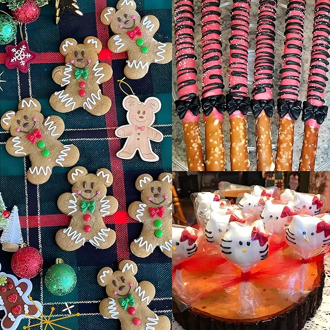 YunKo W0770 8 Mini Bows Silicone Fondant Molds Chocolate Sugar Candy Cake Pop Bow Craft Molds DIY Cake Decorating