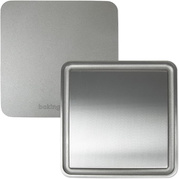 Baking Steel Mini Griddle (11.5"x11.5"x3/8") - Flat Top Griddle for Stovetope, Grill, and Oven Use - Pre-Seasoned, Naturally Non-Stick Surface & Crack-Proof