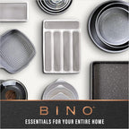 BINO | The SOHO Collection Plastic Storage Bins, X-Small - 2 Pack, Clear | Pantry and Fridge Organizer Containers, Kitchen Cabinet and Medicine Cabinet Bins
