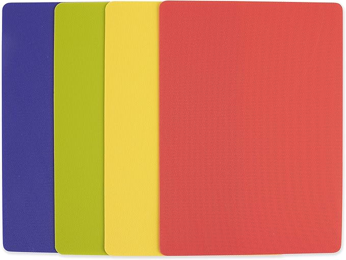Dexas Heavy Duty Grippmat Flexible Cutting Board Set of Four 8 x 11 inches