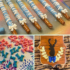 YunKo W0770 8 Mini Bows Silicone Fondant Molds Chocolate Sugar Candy Cake Pop Bow Craft Molds DIY Cake Decorating