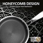 MICHELANGELO 3 Quart Saucepan with Lid, Premium Triple Ply Stainless Steel Sauce Pan with Lid, Sauce Pot with Honeycomb Interior - 3QT