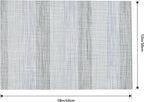 Leetaltree LightSteel Blue Placemats Set of 6 - Heat Resistant Non-Slip Place mats for Dining Table, Washable Durable PVC Vinyl Woven Table Mats（LightSteel Blue, 6）