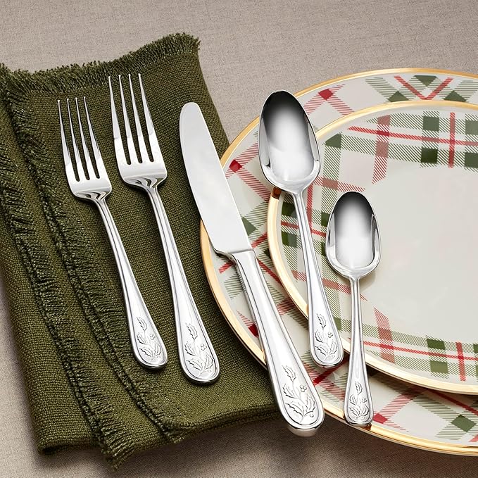 Lenox 896753 Holiday 65-Piece Flatware Set