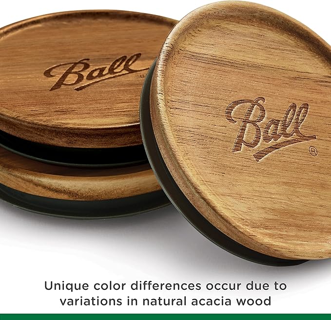 Ball® Jar Lids, 5 Pack Ball Jar Wooden Storage Lids