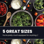 WHYSKO Stainless Steel Mixing Bowl Set, 10 Piece Stainless Steel Mixing Bowls with Lids Set for Food Prep Storage and Serving, Dishwasher Safe for Kitchen Baking Cooking, Khaki