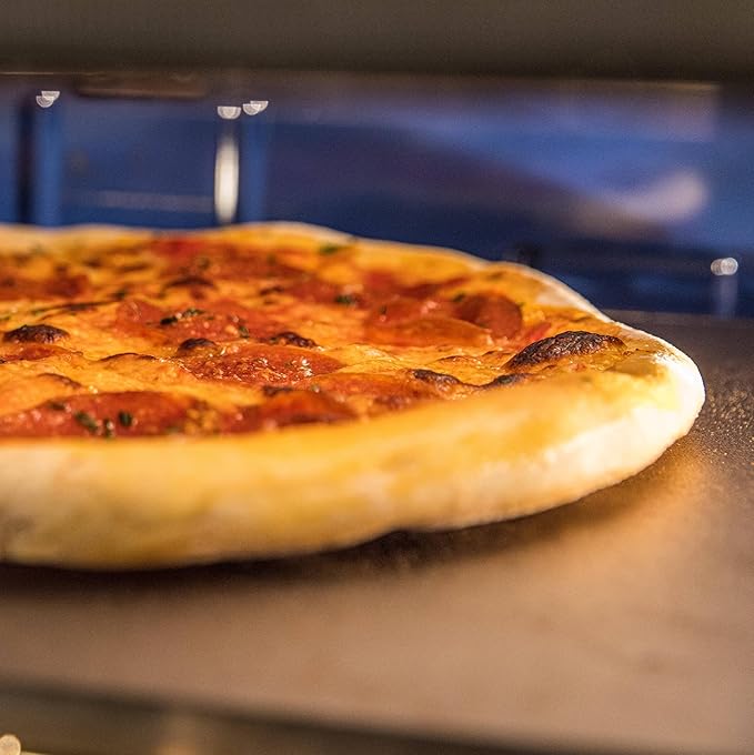 ThermiChef 14" by 20" Pizza Steel (1/4" Thickness) - Multipurpose Cooking Steel for Ovens & Grills - Made in the USA