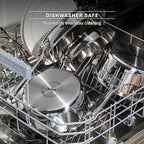 T-Fal Pro Tri-Ply Stainless Steel Sauce Pan with Lid, 2 Quart Saucepan with Lid, Induction Pot, Oven Safe 500F, Lid-350F, Fast & Even Heat, Professional Quality & Durability, Silver