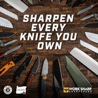 Work Sharp Precision Adjust Elite Knife Sharpener - Adjustable Knife Sharpening System - For Hunting, Serrated & Kitchen Knives