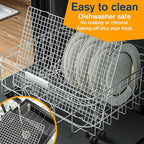 2PCS Cooling Racks for Cooking and Baking -11.65''x16.85''Heavy Duty Stainless Steel Wire Rack for Baking, Grilling, Roasting - Oven & Dishwasher Safe - Fits Half Sheet Pan（Silver）