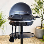 2-in-1 Portable Indoor/Outdoor Electric Grill & Griddle | Graphite