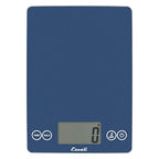 Escali Arti Glass Food Scale Digital Countertop Kitchen, Baking and Cooking Scale with Nutrition and Calorie Counter, 15-Pound Capacity, 9" x 6.5" x .75", Blue Mirage