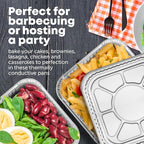 8x8 Disposable Aluminum Pans With Lids - 10 Pack Foil Pans For Cooking, Baking Cakes, Roasting & Homemade Breads - Disposable Food Containers With Foil Lids
