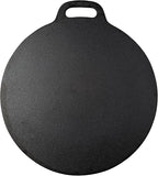 Victoria 12-Inch/30.5-Centimeter Cast Iron Tawa Dosa Pan, Cast Iron Pizza Pan and Crepe Pan with Loop Handle, Seasoned with Flaxseed Oil, Made in Colombia