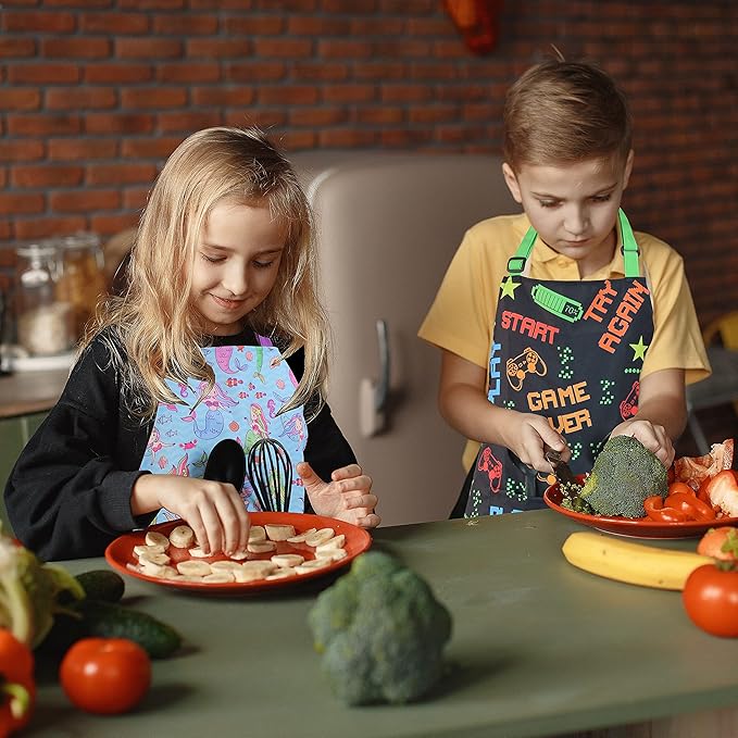 Kids Apron - cooking, gardening, artist, painting, cleaning, baking, pottery, chef, kitchen - gift boys, girls