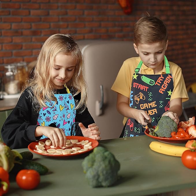 Kids Apron - cooking, gardening, artist, painting, cleaning, baking, pottery, chef, kitchen - gift boys, girls