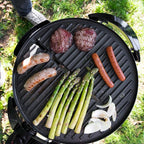 George Foreman Indoor/Outdoor Electric Patio Grill, Apartment Approved, 15-Serving, Removable Stand, Black